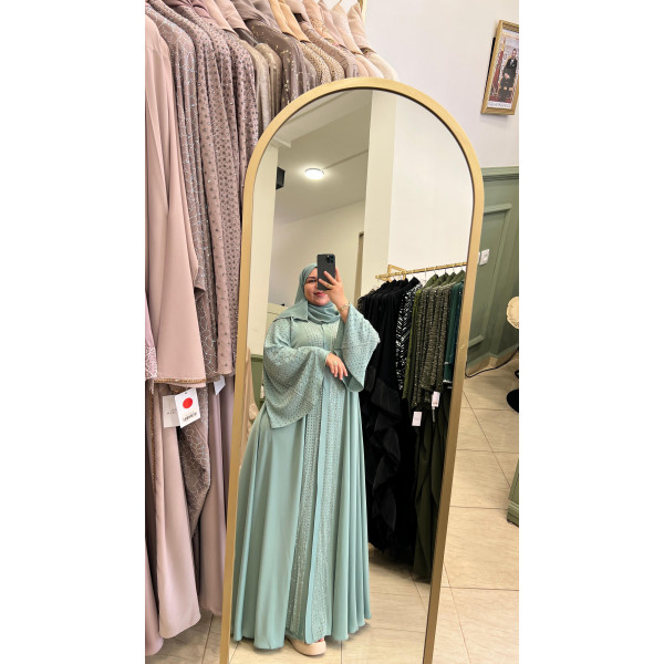 Abaya Fadila verte