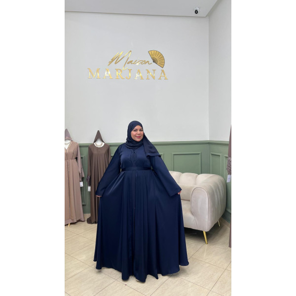Abaya Tayma bleue marine