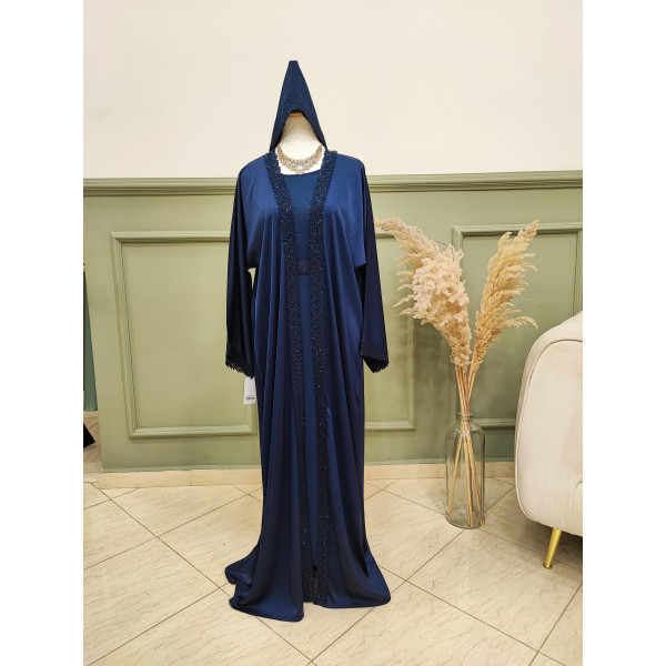 Abaya Umayra bleue marine