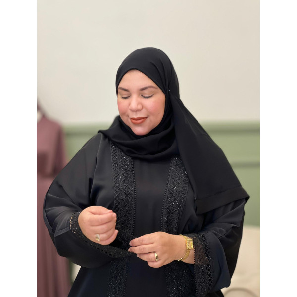 Abaya Safa noire