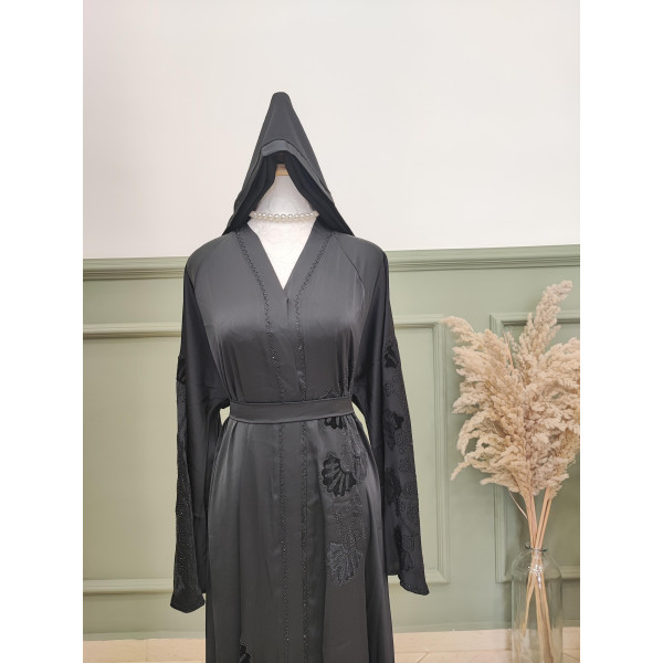 Abaya Sawsene noire