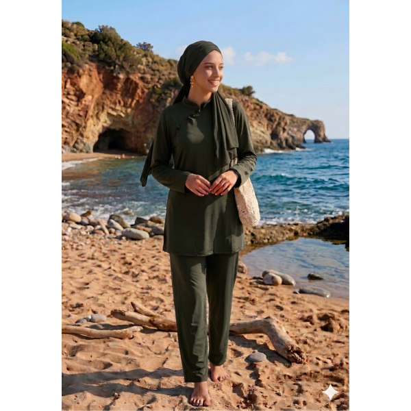 Burkini Kenza kaki TU