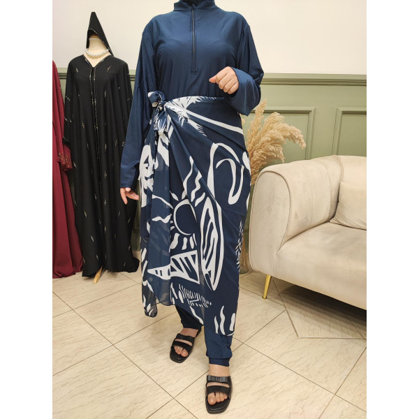 Burkini Yasmine bleu marine