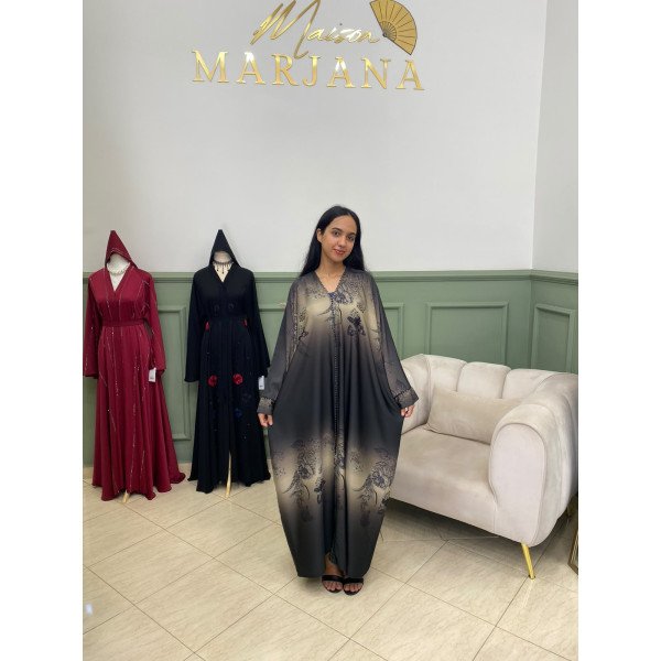 Abaya Narjis verte